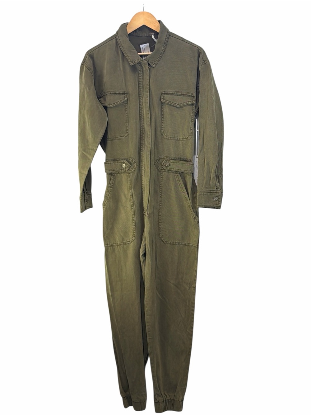 Young Fabulous & Broke Olive Utility Aviator Jumpsuit Size Medium NWT